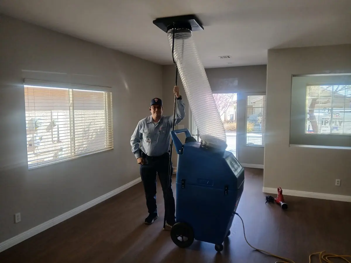 Professional Dryer Vent Cleaning work inside a Round Lake home